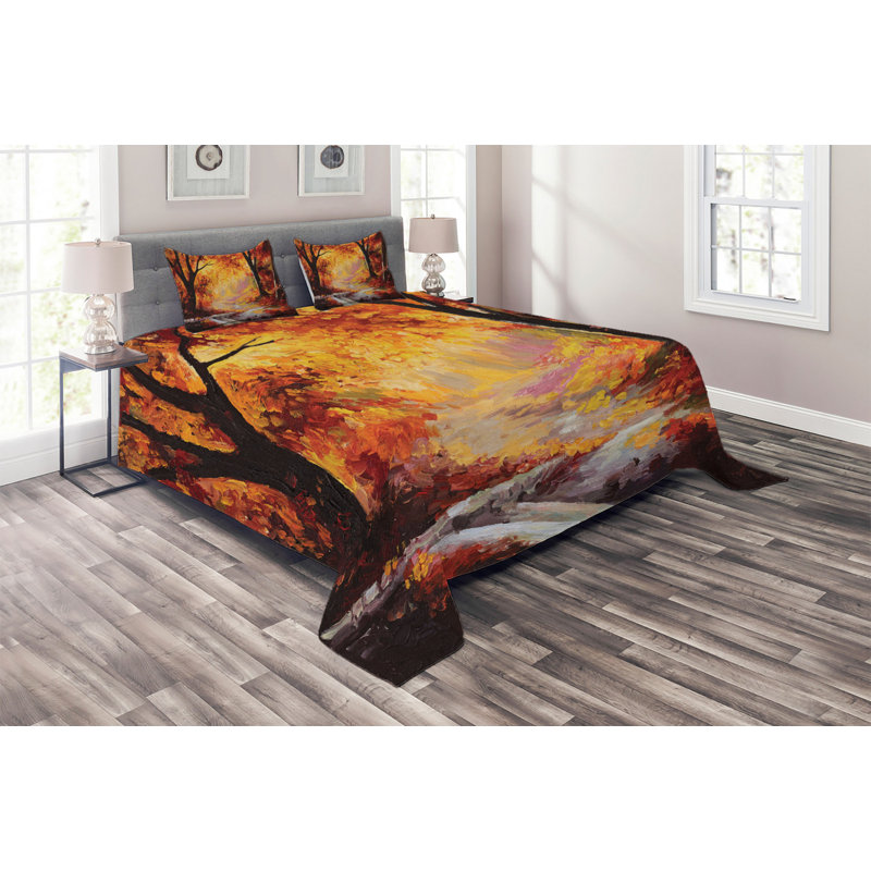 Rustic Polyester Coverlet, King Coverlet + 3 Additional Pieces