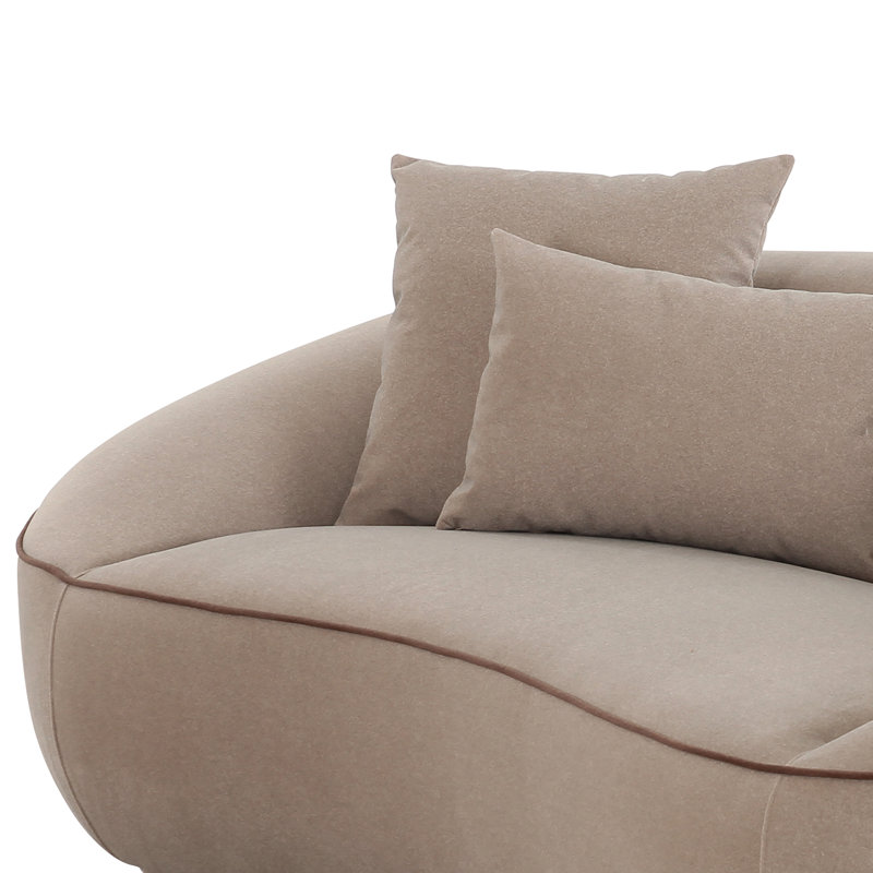 Causeuse en faux mohair Jenny