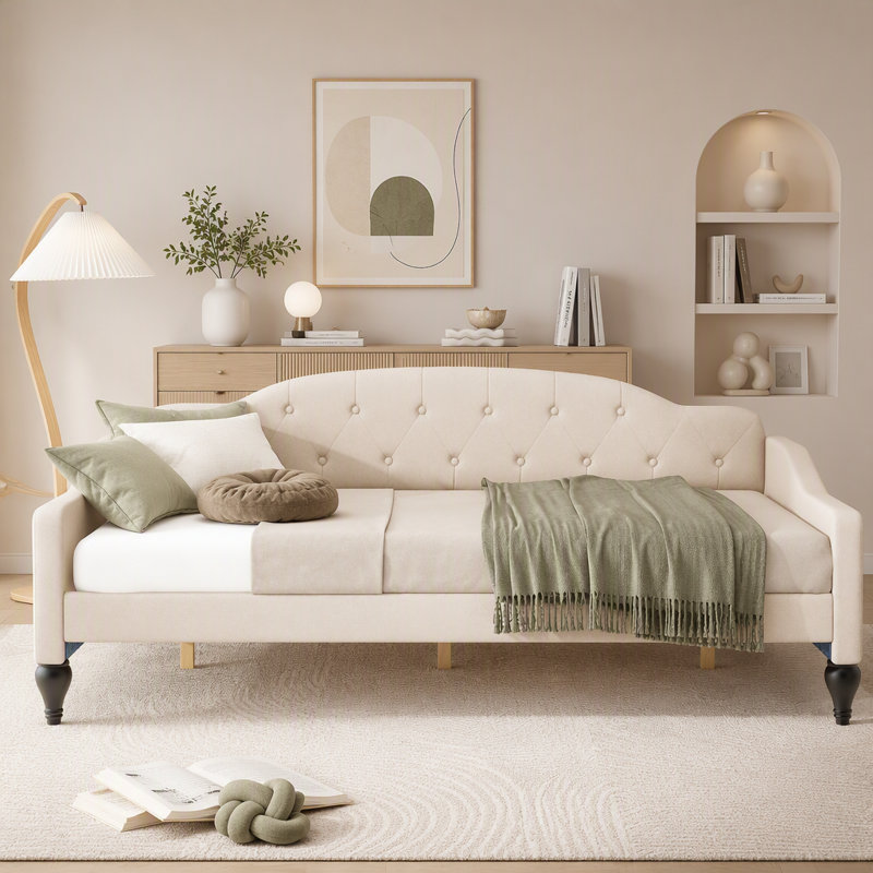 Full Size Upholstered Tufted Daybed