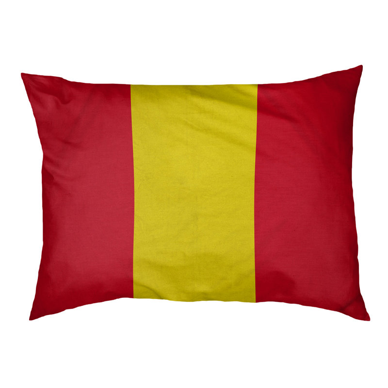 Coussin pour chien hockey Las Vegas, Petit (l 28 po x P 18 po x H 9,5 po), Rouge / jaune / rouge