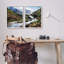 «Peaceful Rocky Mountains Water Landscape» par Ashley Aldridge, ensemble de 2 peintures-70553331-70553339