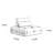 Modular Combination Of Beancurd Block Fabric Sofa 2 - Piece Living Room Set