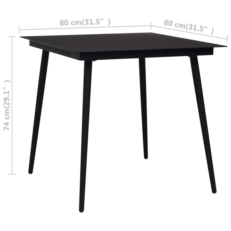 Ashima 2 - Person Patio Dining Set Square Table
