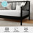 Martha Stewart Neely Wooden Platform Daybed With Spindles And Wood Slat Foundation-97967497