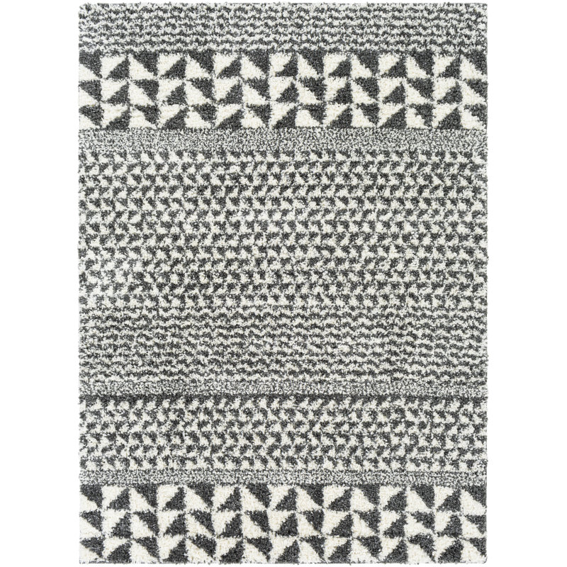 Tapis noir / crème Thielen, Rectangle 2 pi x 3 pi