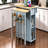 47 Inch Kitchen Island With Extendable Dining Table, Rubber Wood Veneer Kitchen Table With Internal Storage Rack, Power Outlet, Kitchen Island With Storage 2 Drawers 2 Cabinet-254801966