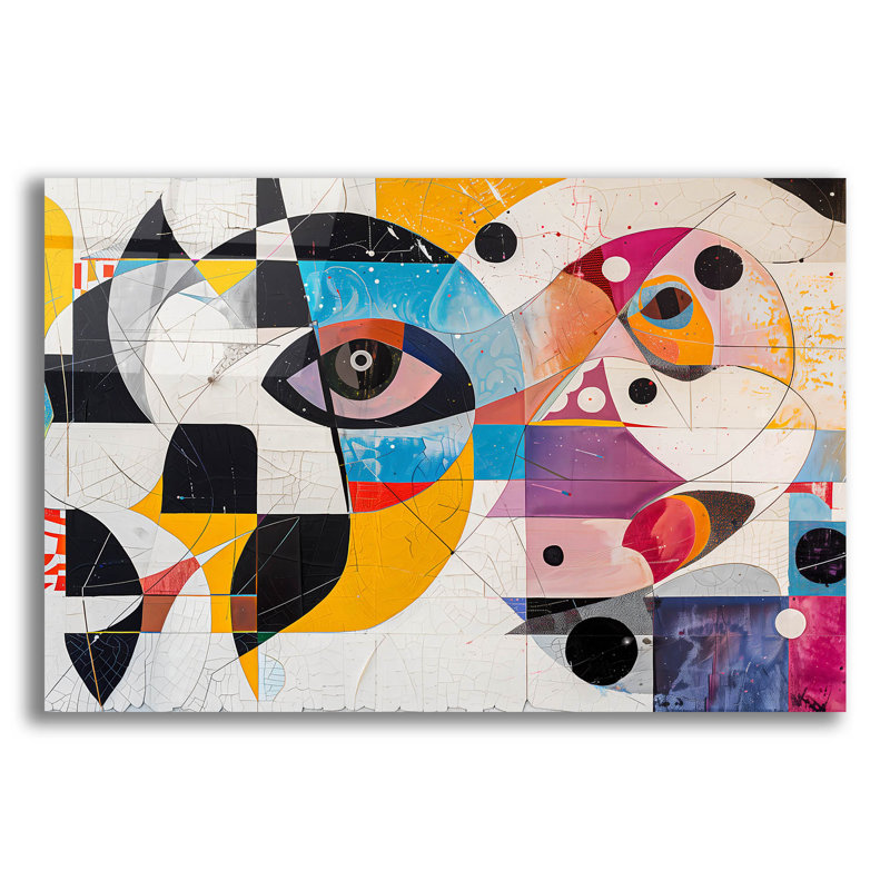 Art mural en verre Ivy Bronx «The Eyes No 2» par Andreas Magnusson, H 16 po x l 24 po x P 0,2 po