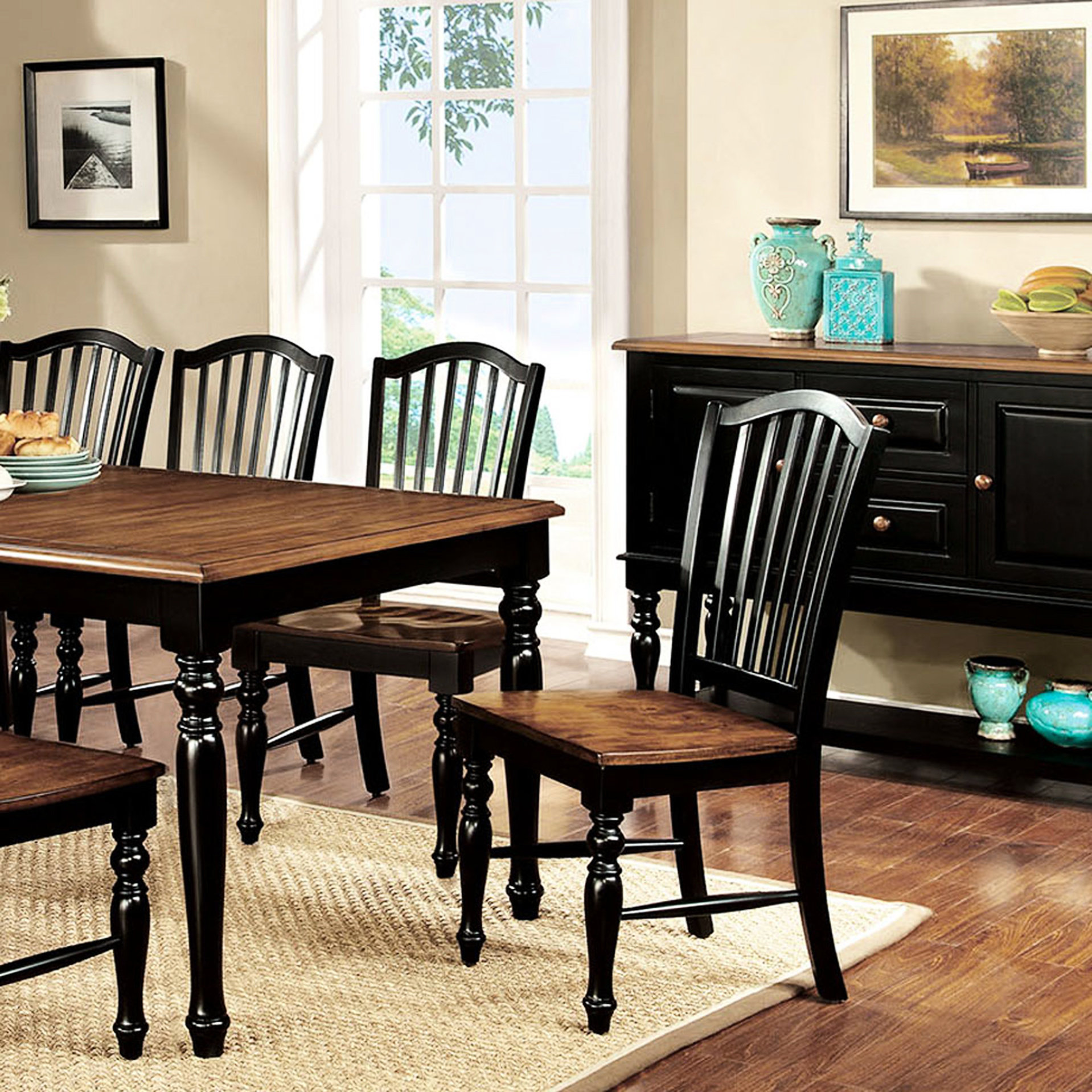 One Allium Way® 2 Side Chairs In Black, Elegant Design, For Dining ...