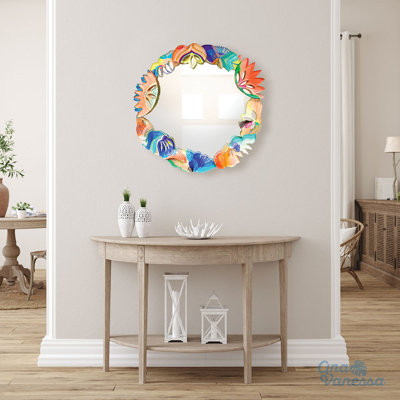 Miroir d'appoint tropical