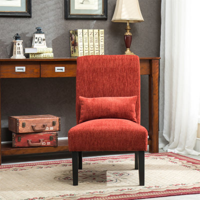 Fauteuil d'appoint sans accoudoirs avec coussin Pisano
