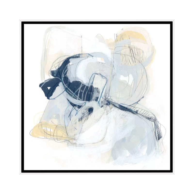 «Ciudad III», reproduction d'art sur toile encadrée, Toile à cadre flottant sans passe-partout, H 18 po x l 18 po, Blanc