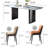 Modern Rectangular Luxury Stone Dining Table Sets-105320845