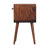 Mini Caramel Curved Bedside With Lower Slot-108808822