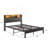 Full Size Bed Frame With Storage Headboard, Metal Platform Bed With Charging Station,  Bookcase Storage, No Box Spring Needed, Easy Assembly, Noise-Free