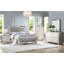 Glamorous Faux Leather Tufted Headboard With Mirror Trim For California King Bed, Enhancing Bedroom Elegance And Comfort