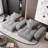 Boneless Modular Sectional Sofa With Pillows-1940046194