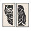 «Abstract Minimalist Woman Portrait IV», ensemble de 2 peintures-484503072-484503262
