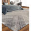 Tapis gris / brun à motif de chevrons rectangulaire noué à la main 9 pi 11 po x 13 pi 10 po