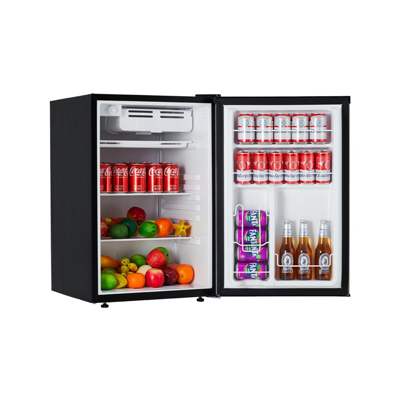 small refrigerator mini Fridge with Freezer for bedroom 4.5 Cu.Ft Compact Refrigerator Quiet Energy Efficient Mini Fridge for Dorm Office Apartment