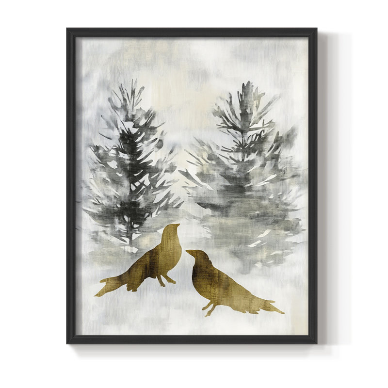 Reproduction encadrée - bois massif, Noir, noir, noir, noir, H 15 po x l 12 po