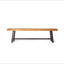 Bancs d'extérieur Carlisle, sablé + métal rustique (ensemble de 2)-603880987