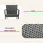Chaise empilable en osier PE 1pc-123226175