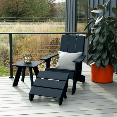 Chaise Adirondack en plastique avec table Byrnes