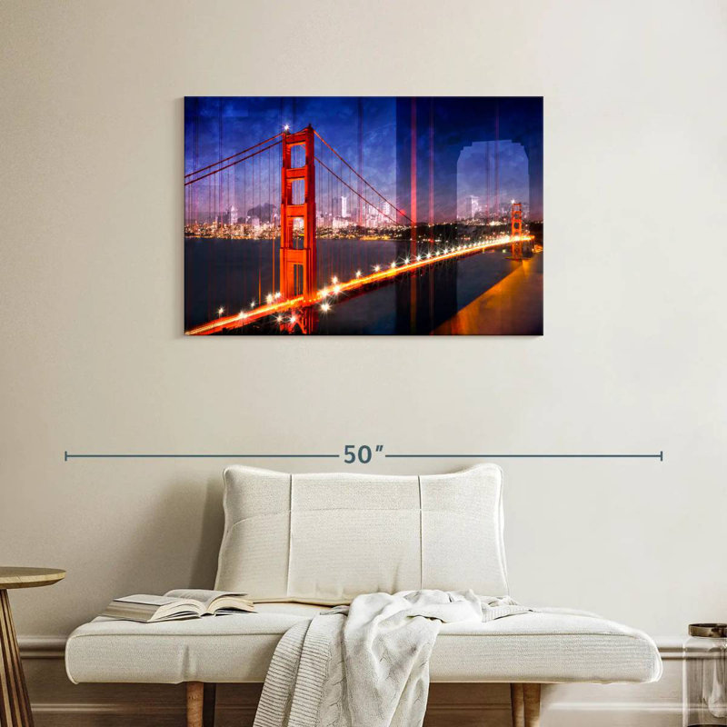 Lilie Golden Gate Bridge Composing, 24" H x 36" W