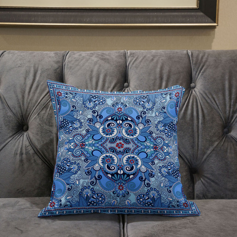 Housse et insert de coussin décoratif en polyester, 16 po x 16 po