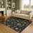 Premium Machine Washable Mayfield AMF1823 Stars and Snowflakes Holiday Rug-283948049