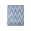 Tapis zigzag 8 pi x 10 pi en soie pure texturée et en laine texturée bleu 0476AB376DBD4550A0E8A4D724BBA91A