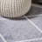 Bertrice Minimalist Diamond Trellis Gray/White Rug-672820233