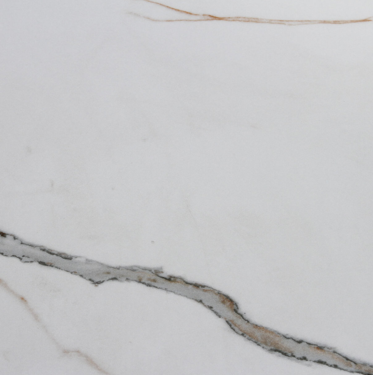 Posey 22" Patio Side Table, White Marble