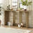 Modern And Curved Design Ash Veneer Console Table With Shelf,Suitable For Entryway,Hallway Living Room,Foyer,Corridor