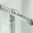66-72" Width x 76" Height Frameless Double Sliding Shower Door with Stainless Steel Hardware, 5/16"(8mm) Clear Tempered Glass | Safe, Explosion-Resistant-120568265