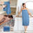 Microfiber Quick Dry Lint Free Oversize Bath Towel Set, 6 Piece (Blue)-1682560150