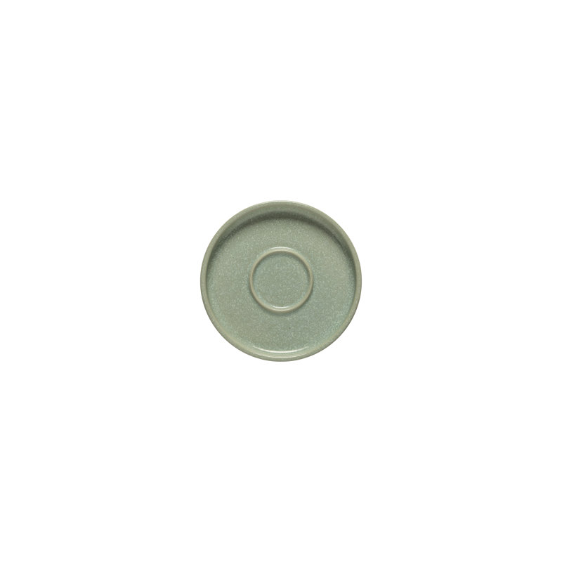 Redonda Handmade Stoneware Saucer, Bay Leaf
