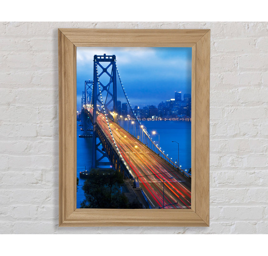 Golden Gate Bridge Blues - Einzelner Bilderrahmen Kunstdrucke