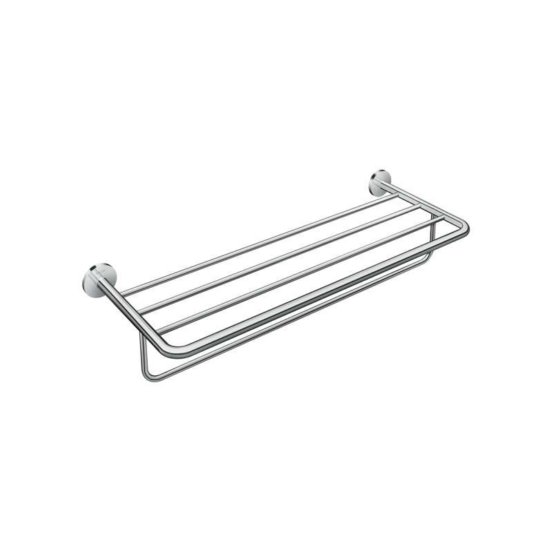 Universal Circular Wall Mounted Towel Rack, Chrome