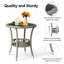 Table d'appoint de patio ronde en osier-937704363