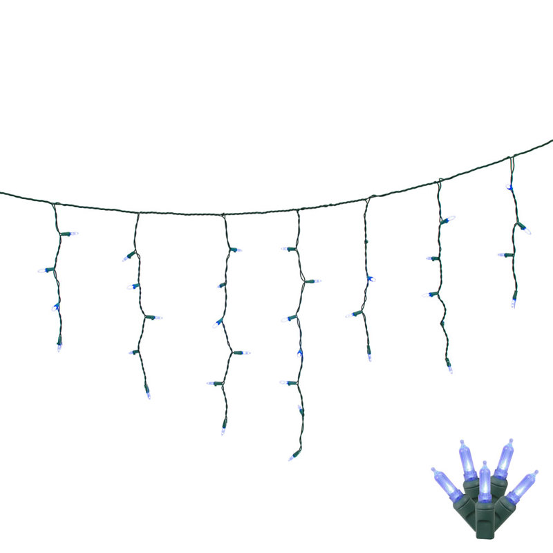 Vickerman M5 Icicle Christmas light set, Blue/Red/Pink