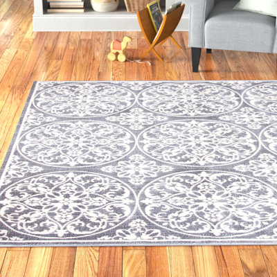Tapis gris / ivoire Adelaida