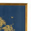 Gold Flowering Tree On Blue B Print
