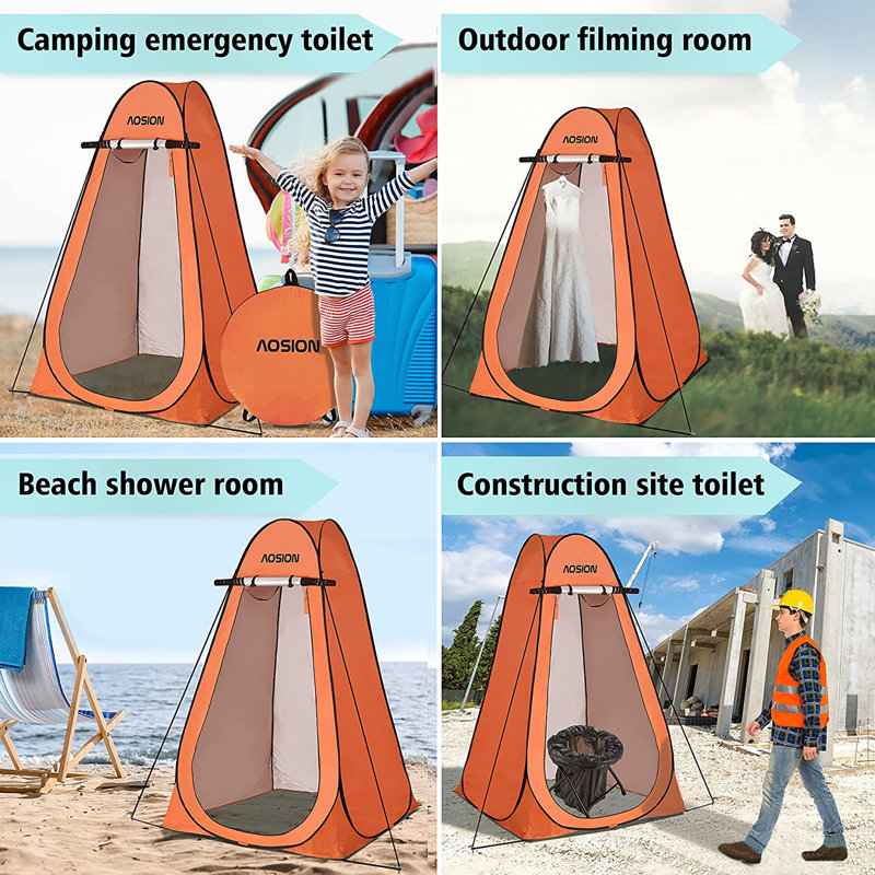 Tente de camping Pop Up, Orange
