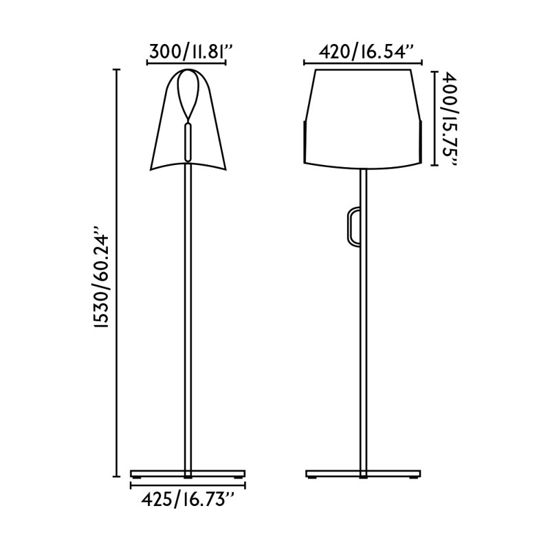 Luang Floor Lamp, Camel