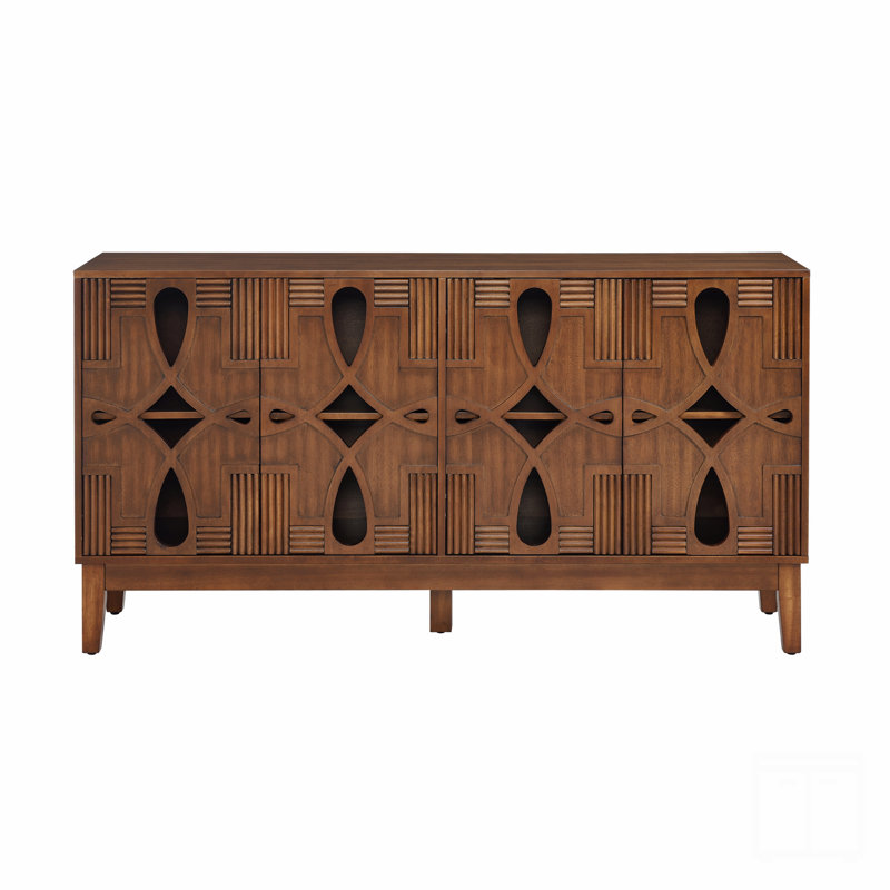 Buffet 60,5 "Mid Century, Brun