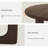 Gala 36" W Modern Round Oak Veneer Coffee Table With Solid Wood Legs-1901555871