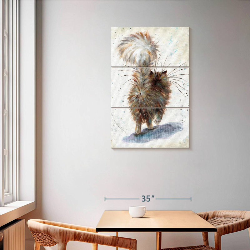 Fluffy Butt, 57" H x 36" W
