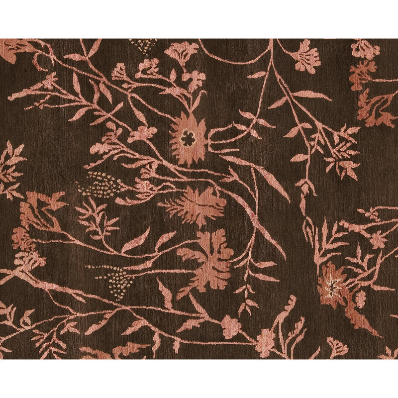 Floral Area Rug, Rectangle 6' x 9'