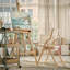 Chaises de salle à manger en bois empilables pour l'intérieur-1065315393